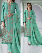 03 Noor Fashion Breezay Bana Dora Lawn  | Premium Embroidered 3 Piece Lawn Suit