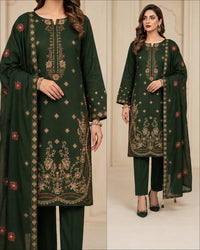 Bana Dora Lawn Embroidered 3-Piece Suit | Volume 1004