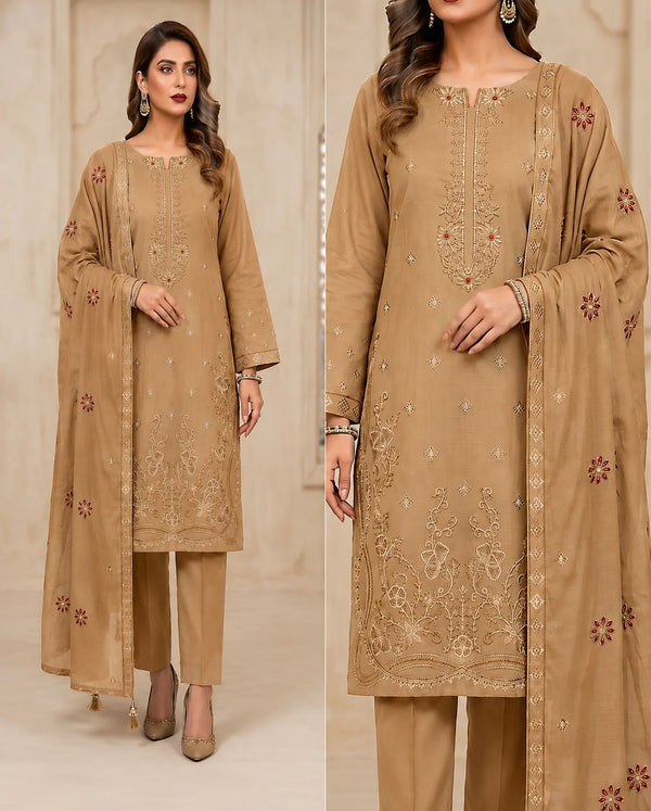 Bana Dora Lawn Embroidered 3-Piece Suit | Volume 1004