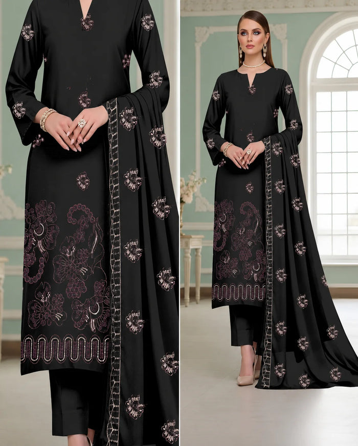 06 Noor Fashion Breezay Bana Dora Lawn  | Premium Embroidered 3 Piece Lawn Suit