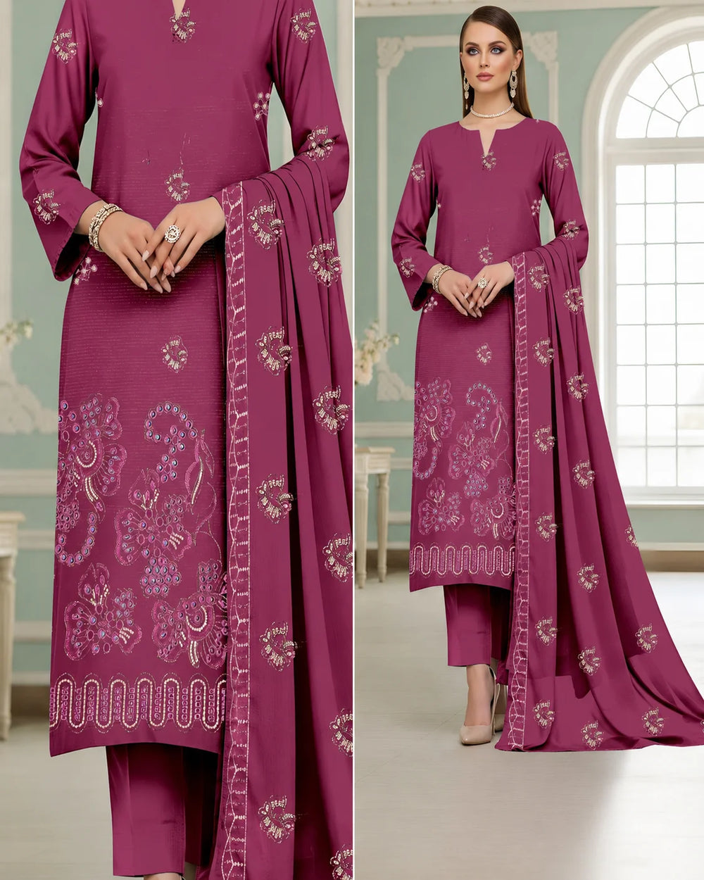 06 Noor Fashion Breezay Bana Dora Lawn  | Premium Embroidered 3 Piece Lawn Suit