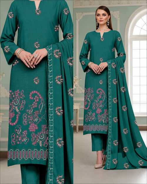 06 Noor Fashion Breezay Bana Dora Lawn  | Premium Embroidered 3 Piece Lawn Suit