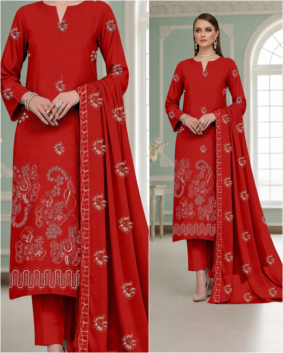 06 Noor Fashion Breezay Bana Dora Lawn  | Premium Embroidered 3 Piece Lawn Suit