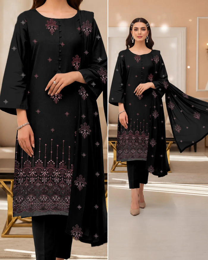 07  Noor Fashion Breezay Bana Dora Lawn  | Premium Embroidered 3 Piece Lawn Suit