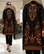 1001 Noor Fashion Breezay Bana Dora Lawn  | Premium Embroidered 3 Piece Lawn Suit