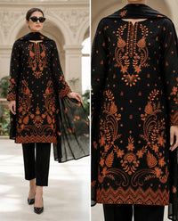 Lawn Bana Dora 3MM Embroidered 3-Piece Suit | Volume 1001