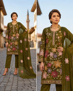 1002 Noor Fashion Breezay Bana Dora Lawn  | Premium Embroidered 3 Piece Lawn Suit