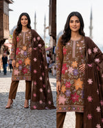 1002 Noor Fashion Breezay Bana Dora Lawn  | Premium Embroidered 3 Piece Lawn Suit