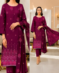 Noor Fashion Bana Dora Lawn Embroidered 3-Piece Suit | Volume 1005