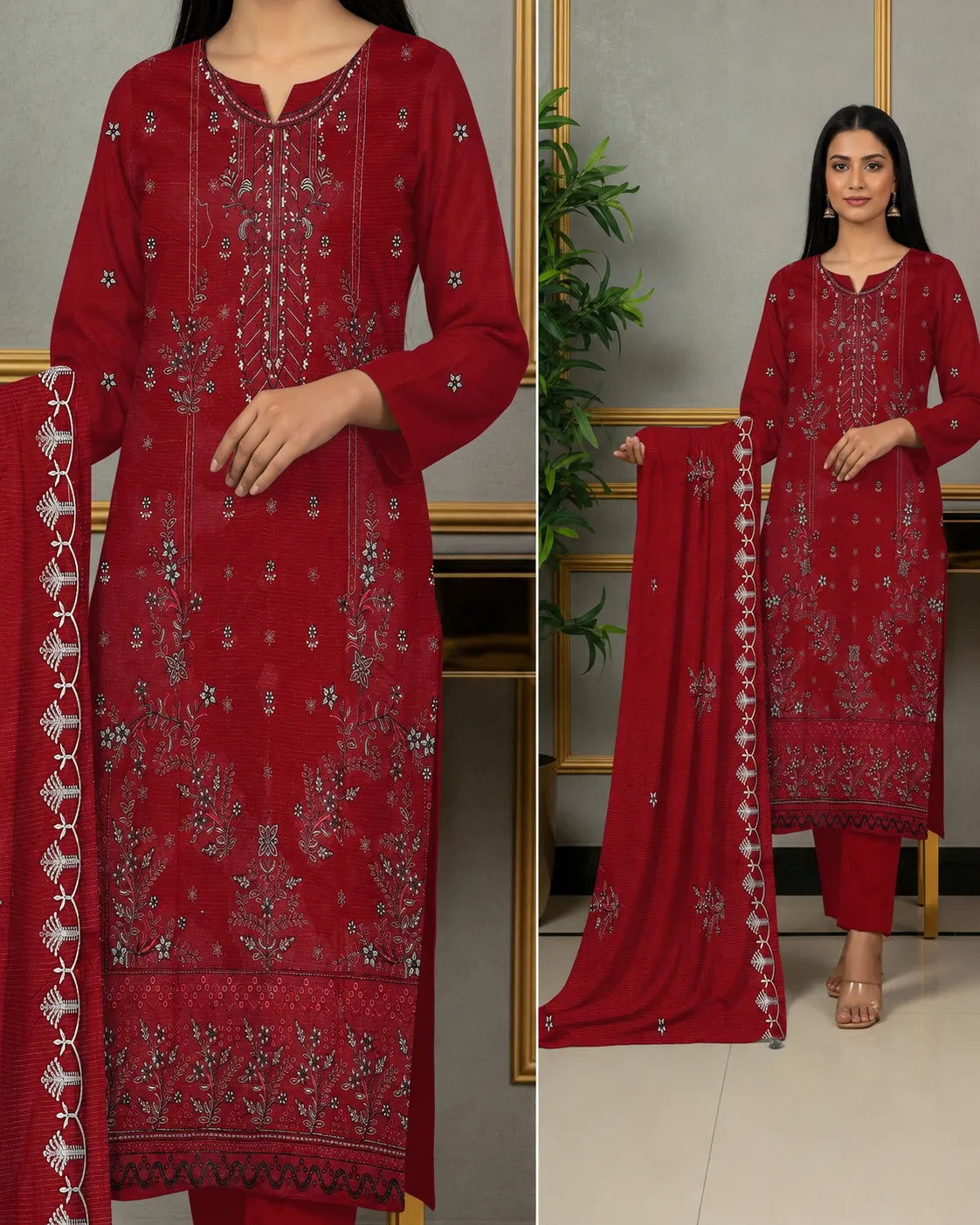 1011 Noor Fashion Breezay Bana Dora Lawn  | Premium Embroidered 3 Piece Lawn Suit