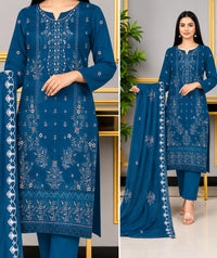 Bana Dora Lawn Embroidered 3-Piece Suit | Volume 1011