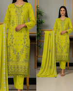 1011 Noor Fashion Breezay Bana Dora Lawn  | Premium Embroidered 3 Piece Lawn Suit