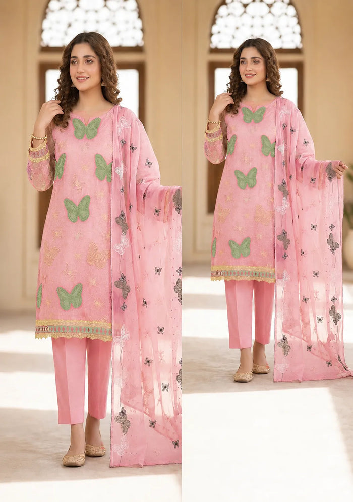1021 Noor Fashion Breezay Bana Dora Lawn  | Premium Embroidered 3 Piece Lawn Suit