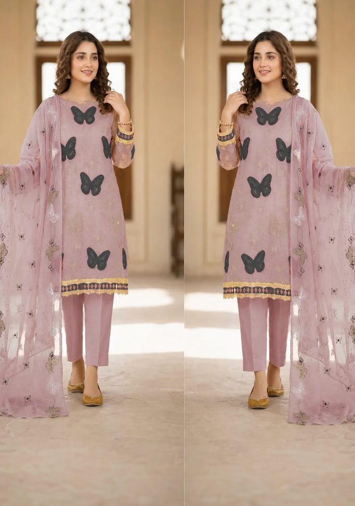 1021 Noor Fashion Breezay Bana Dora Lawn  | Premium Embroidered 3 Piece Lawn Suit