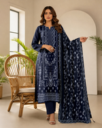 1026 Noor Fashion Breezay Bana Dora Lawn  | Premium Embroidered 3 Piece Lawn Suit