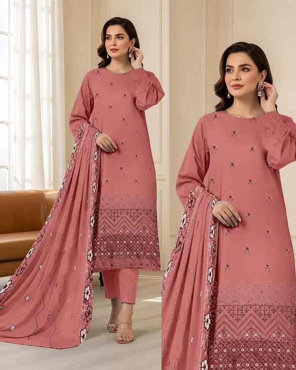 Lawn Bana Dora Embroidered 3-Piece Suit | Volume 24