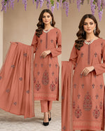 28 Noor Fashion Breezay Bana Dora Lawn  | Premium Embroidered 3 Piece Lawn Suit