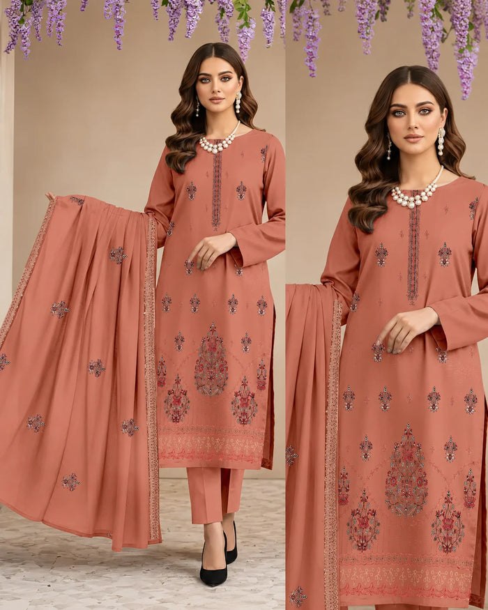 28 Noor Fashion Breezay Bana Dora Lawn  | Premium Embroidered 3 Piece Lawn Suit