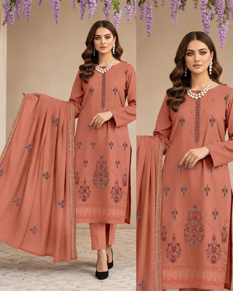 Lawn Bana Dora Embroidered 3-Piece Suit | Volume 25