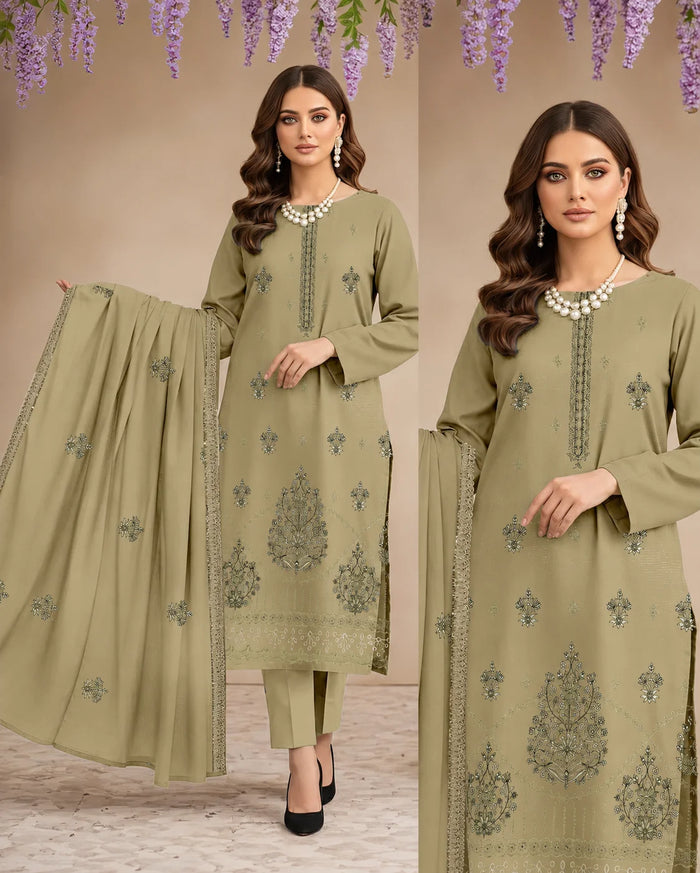 28 Noor Fashion Breezay Bana Dora Lawn  | Premium Embroidered 3 Piece Lawn Suit