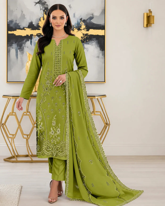 37Noor Fashion Breezay Bana Dora Lawn  | Premium Embroidered 3 Piece Lawn Suit