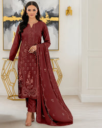 Lawn Bana Dora Embroidered 3-Piece Suit | Volume 37