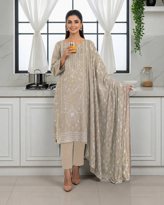 1026 Noor Fashion Breezay Bana Dora Lawn  | Premium Embroidered 3 Piece Lawn Suit