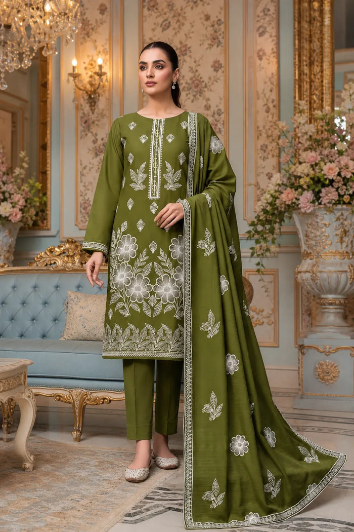 Dhanak Bana Dora Embroidered 3-Piece Suit | Vol-201