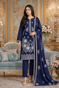 Dhanak Bana Dora Embroidered 3-Piece Suit | Vol-201