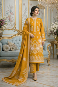 Dhanak Bana Dora Embroidered 3-Piece Suit | Vol-202