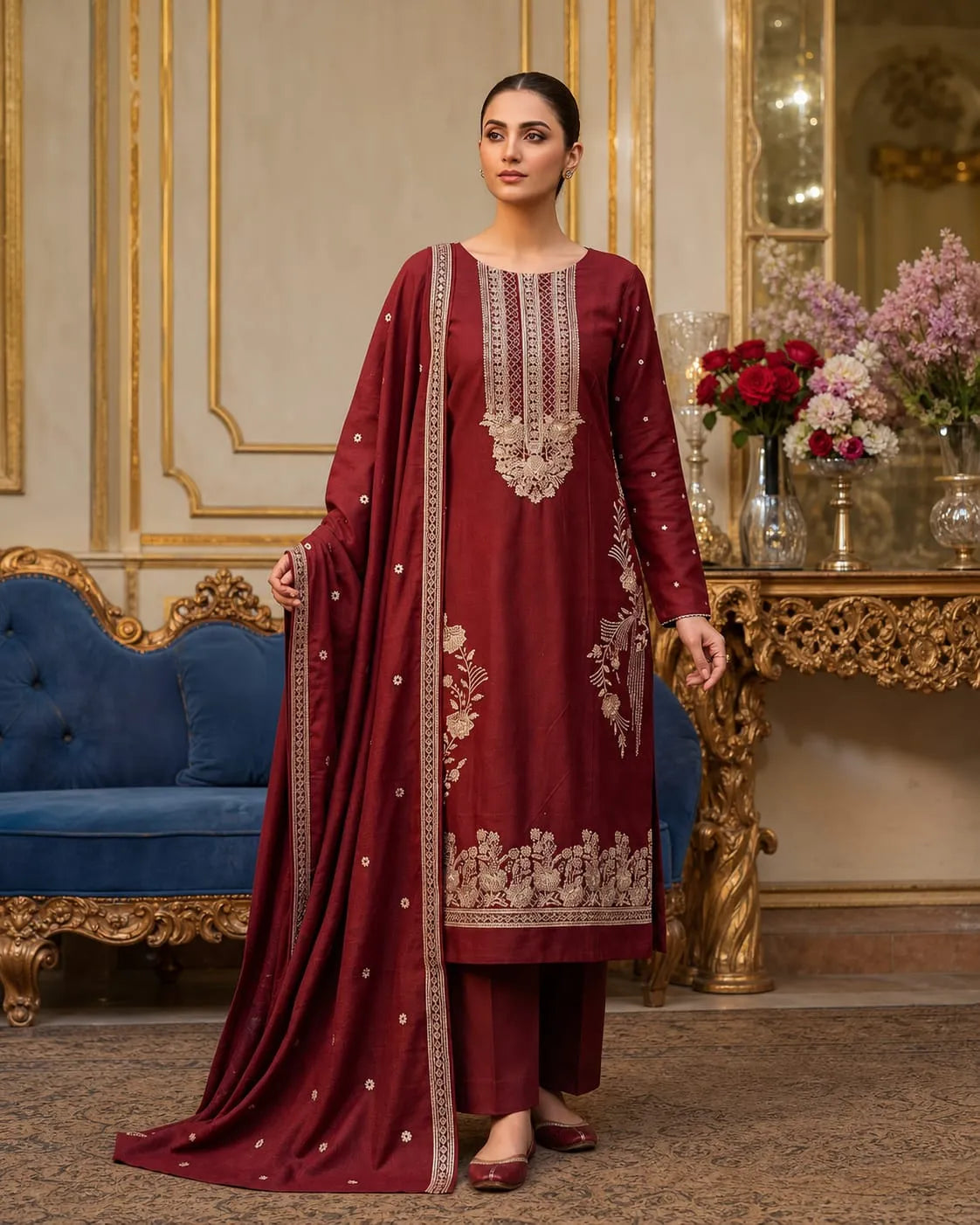 Noor Fashion Velvet Embroidered