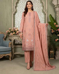 Noor Fashion Vol-230 | Dhanak Crystal 2-Head Full Embroidered 3-Piece Suit