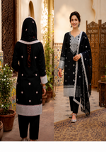 1018 Noor Fashion Breezay Bana Dora Lawn  | Premium Embroidered 3 Piece Lawn Suit