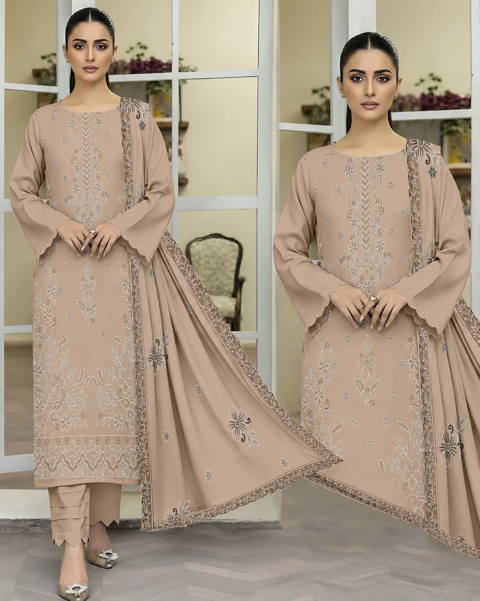 29 Noor Fashion Breezay Bana Dora Lawn  | Premium Embroidered 3 Piece Lawn Suit