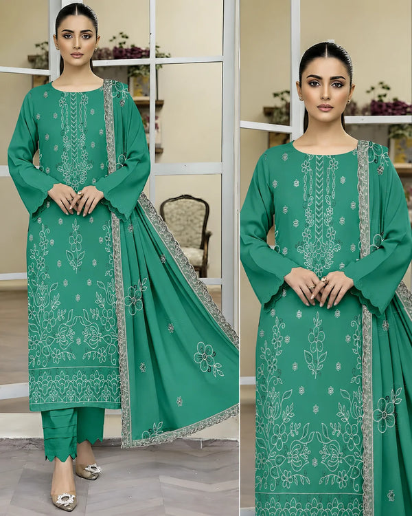Noor Fashion Lawn Bana Dora Embroidered 3-Piece Suit | Volume 29