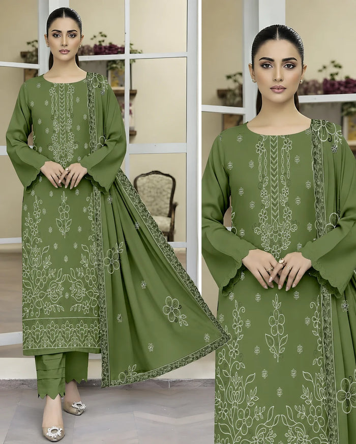 29 Noor Fashion Breezay Bana Dora Lawn  | Premium Embroidered 3 Piece Lawn Suit