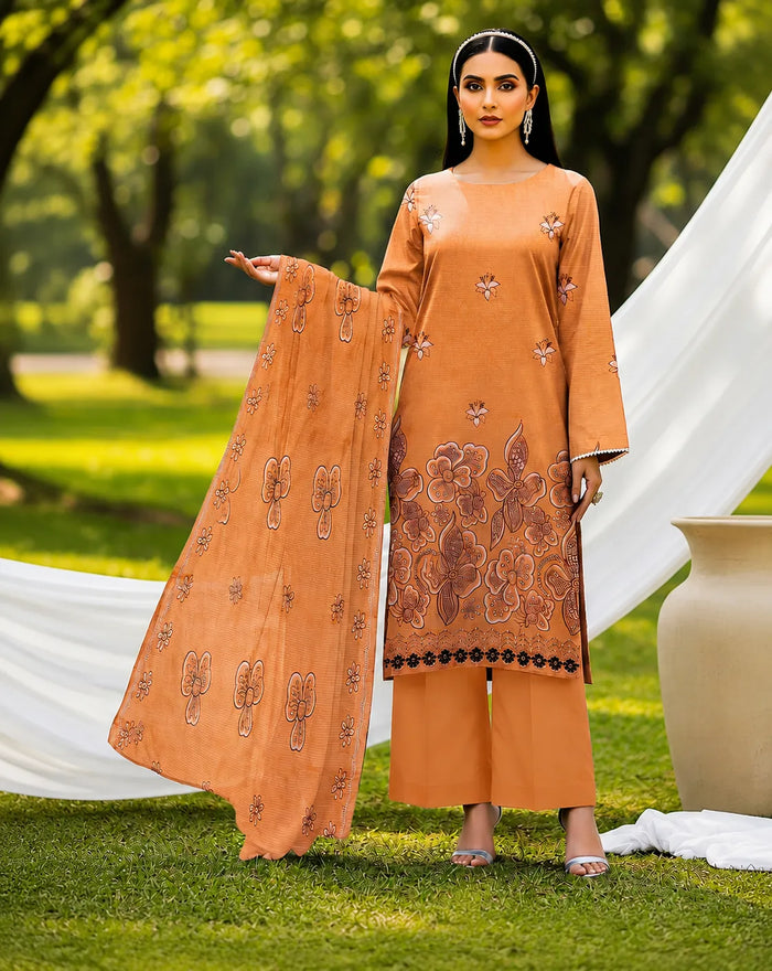 1028 Noor Fashion Breezay Bana Dora Lawn  | Premium Embroidered 3 Piece Lawn Suit