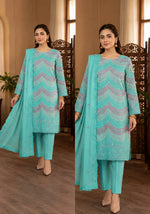 1020Noor Fashion Breezay Bana Dora Lawn  | Premium Embroidered 3 Piece Lawn Suit