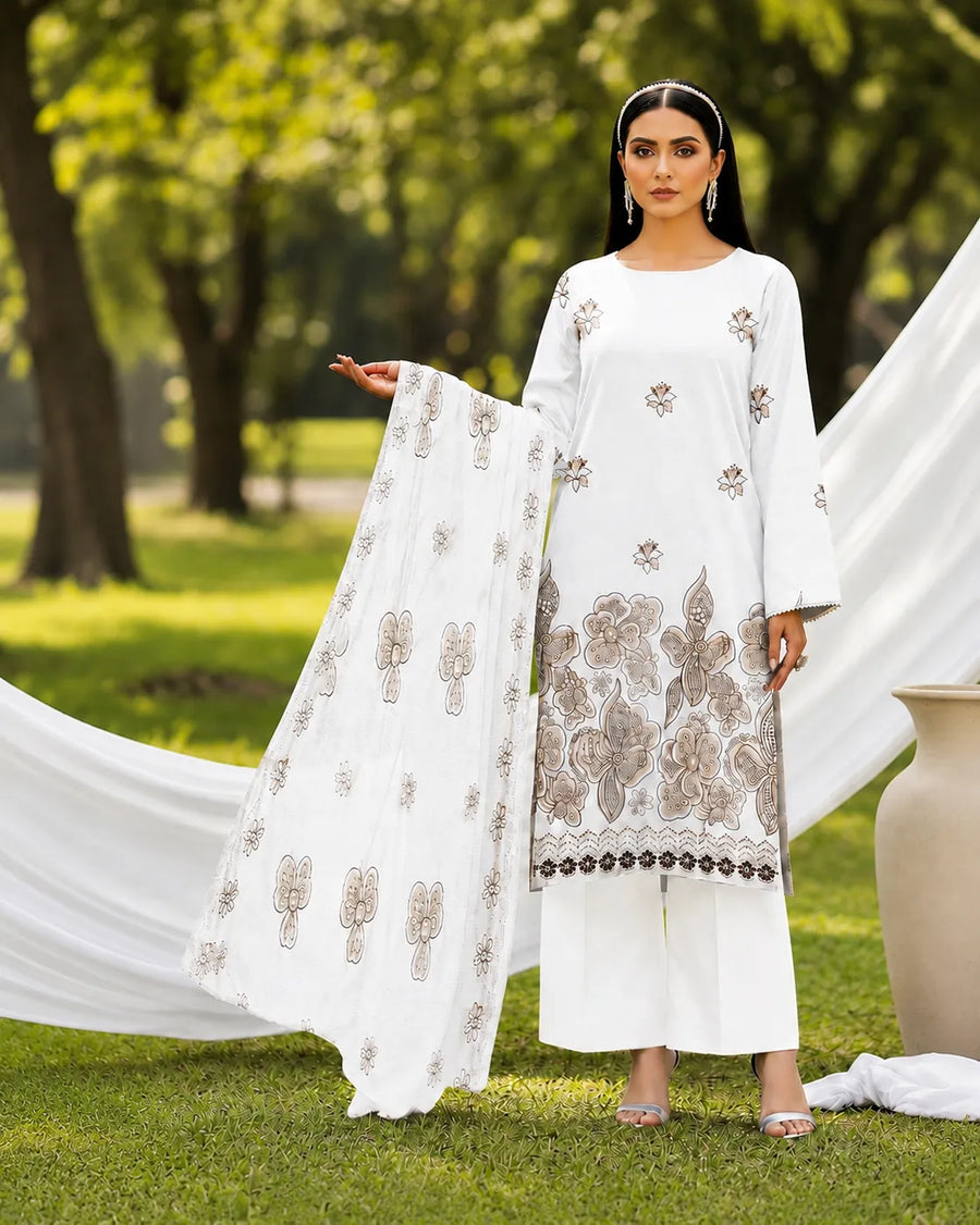 Bana Dora Lawn Collection Embroidered 3-Piece Suit | Volume 1028