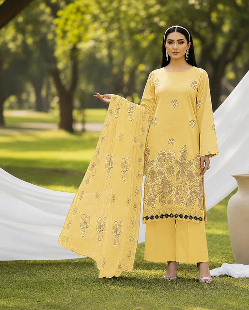 Bana Dora Lawn Collection Embroidered 3-Piece Suit | Volume 1028