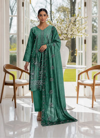 Crystal Dhanak Embroidered 3-Piece Suit | VOL-301