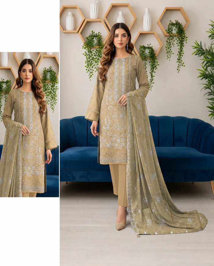 Bareeze Bana Dora Lawn Embroidered 3-Piece Suit | Volume 1027