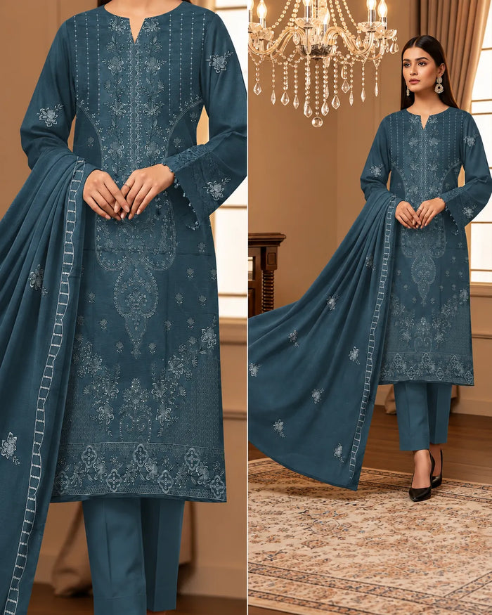 1010 Noor Fashion Breezay Bana Dora Lawn  | Premium Embroidered 3 Piece Lawn Suit