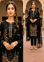 1027 Noor Fashion Breezay Bana Dora Lawn  | Premium Embroidered 3 Piece Lawn Suit
